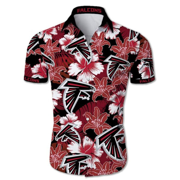Atlanta Falcons Tropical Flower Hawaiian Shirt -hothawaiianshirt