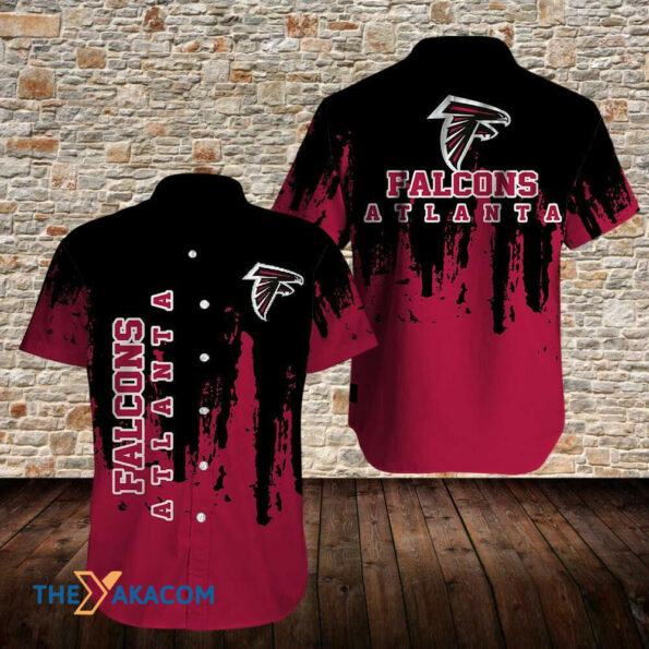 Atlanta Falcons Two Tone Gift For Fan Short Sleeve Hawaiian Shirt -hothawaiianshirt