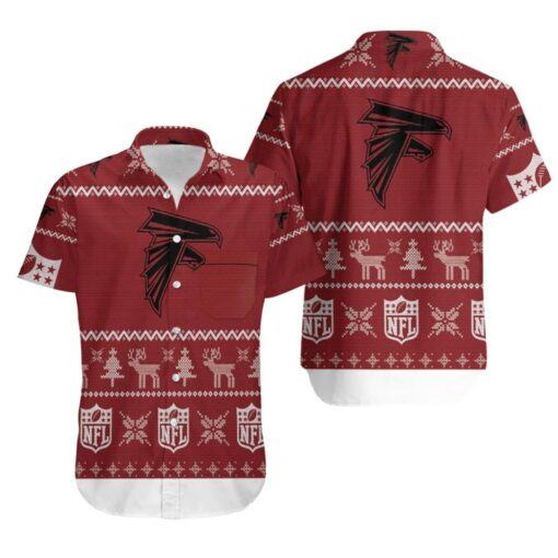 Atlanta Falcons Ugly Sweatshirt Christmas 3D Hawaiian Shirt -hothawaiianshirt