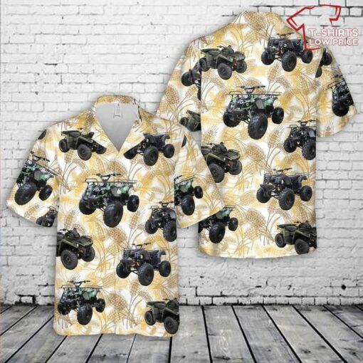 Atv Four Wheeler Button Up Hawaiian Shirt for summer