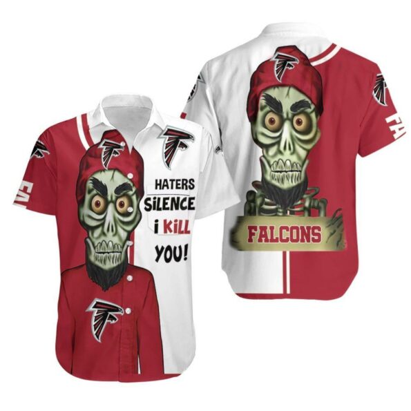 Beach Shirt Atlanta Falcons Haters I Kill You 3D Hawaiian Shirt -hothawaiianshirt