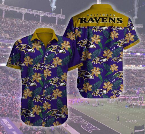 Beach Shirt Baltimore Ravens 3D Logo Summer For Men All Over Printed Hawaiian Shirt Size S – 5Xl -hothawaiianshirt