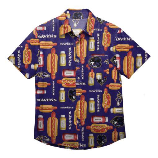 Beach Shirt Baltimore Ravens Grill Pro Button Up All Over Printed Hawaiian Shirt Size S – 5Xl -hothawaiianshirt