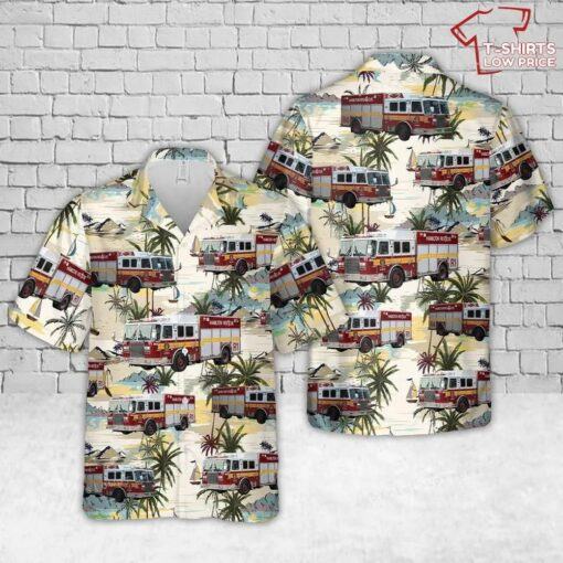 Canada Hamilton Fire & Rescue (ontario) Hawaiian Shirt Cheap for summer