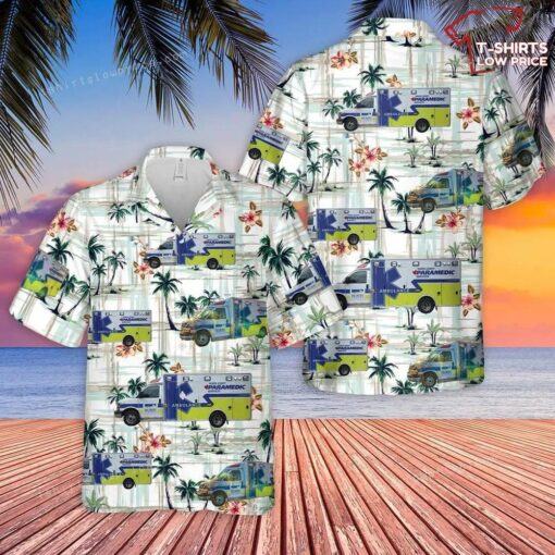 Canada Huron County Paramedic Services Hawaiian Shirt Cheap for summer