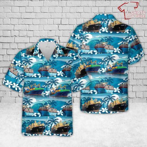 Cargo Ship Hawaiian Shirt Man for summer