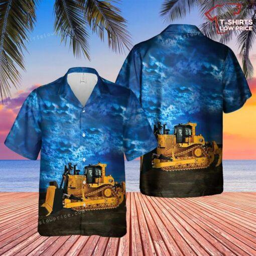 Cat D9 Dozer Hawaiian Shirt Outfit for summer