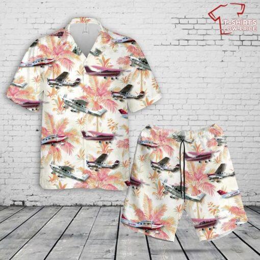 Cessna 206 Hawaiian Shirt And Short Outfit for summer