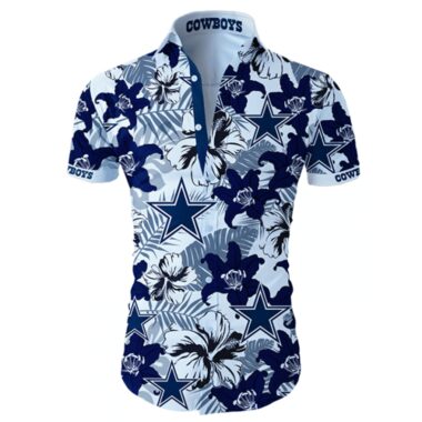 Dallas Cowboys Hawaiian Aloha Shirt Tropical Flower-hothawaiianshirt