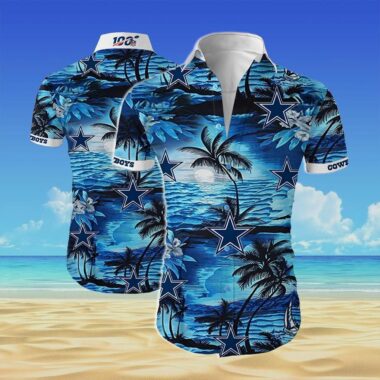 Dallas Cowboys Team All Over Printed Hawaiian Aloha Shirt-hothawaiianshirt