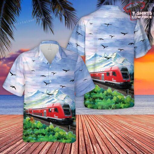 Deutsche Bahn Personenverkehr Hawaiian Shirt Cheap for summer