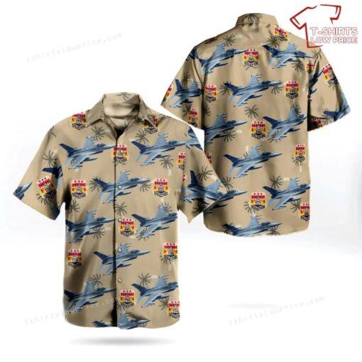 District Of Columbia Air National Guard General Dynamics F-16c Fighting Falcon (401) Button Up Hawaiian Shirt for summer