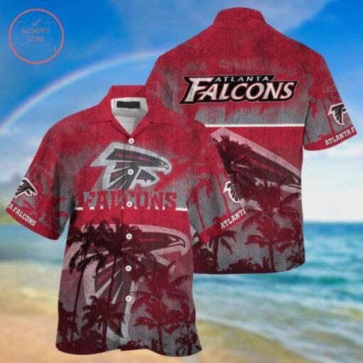 Gift For Husband Gift For Dad Atlanta Falcons Palm Hawaiian Shirt D25 -hothawaiianshirt