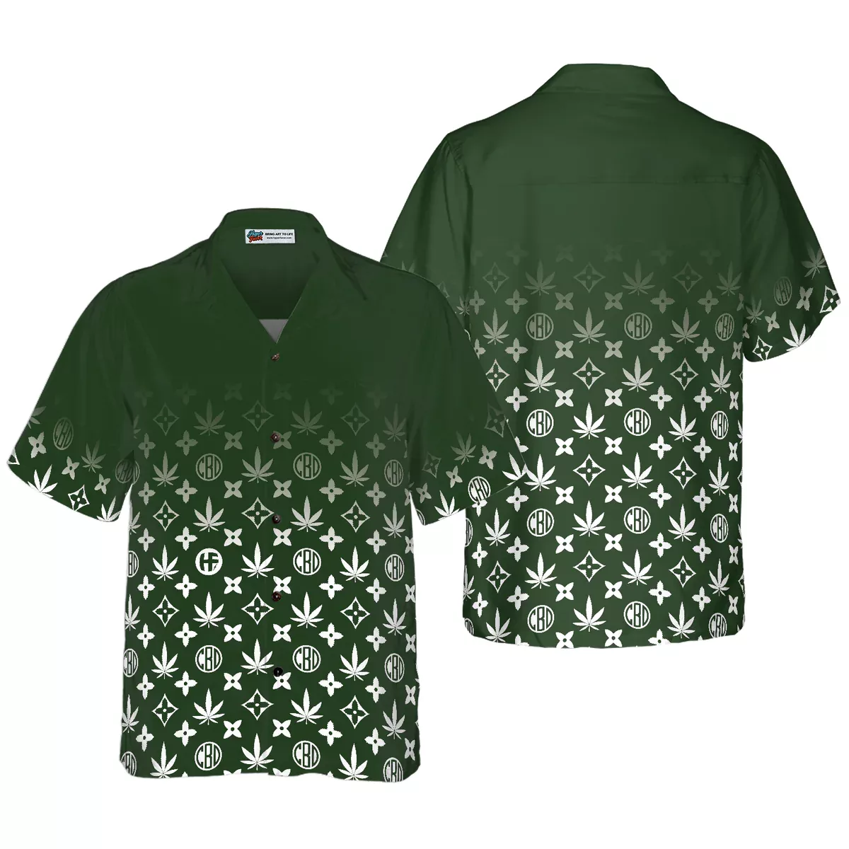 Gradient-LV-Marijuana-Pattern-Hawaiian-Shirt-For-summer