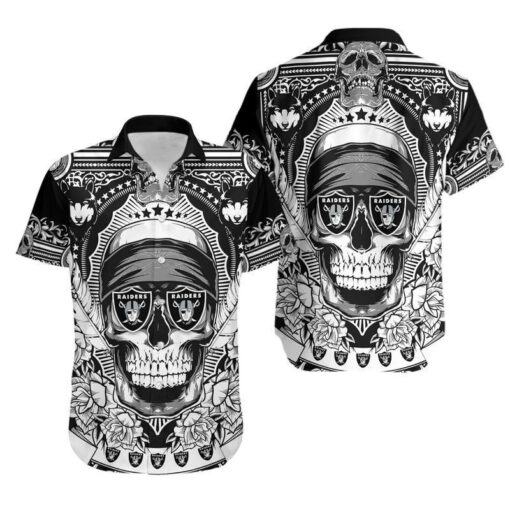 Las-Vegas-Raiders-Skull-NFL-Hawaiian-Shirt-For-Fans-summer