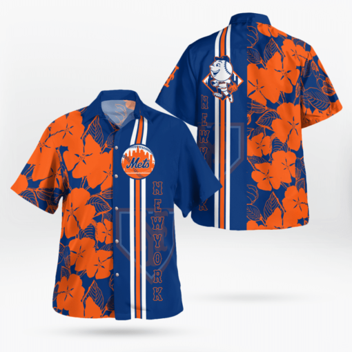MLB New York Mets Baseball Hawaiian Shirt aloha floral gift for fan