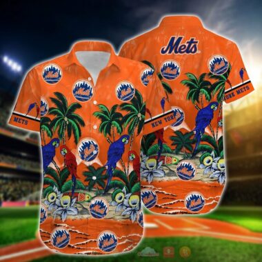 MLB New York Mets Parrot island Hawaiian Shirt for fan