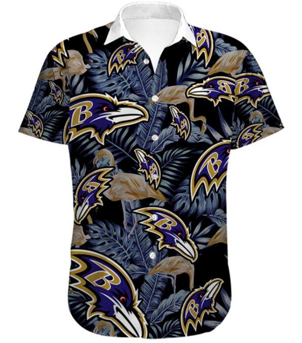 Men'S-Baltimore-Ravens-Hawaiian-Shirt-Tropical-hothawaiianshirt