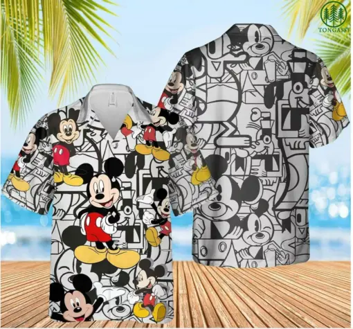 Mickey Mouse Disney Men Hawaiian Shirt 3D Animation Printed-hothawaiianshit