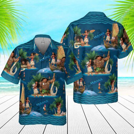 Moana And Maui Disney Disneyland Trip Hawaiian Shirt for gift