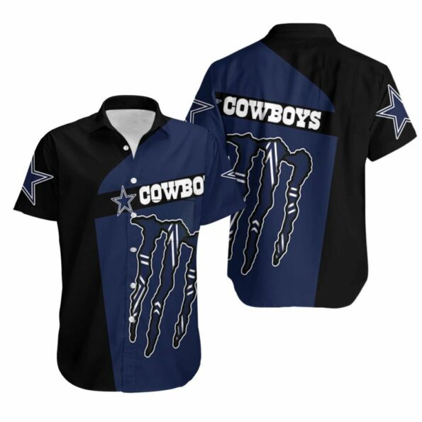Monster Energy Dallas Cowboys Hawaiian Shirt Combo Beach hothawaiianshirt
