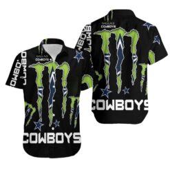 Monster Energy Dallas Cowboys Hawaiian Shirt Combo Beach hothawaiianshirt