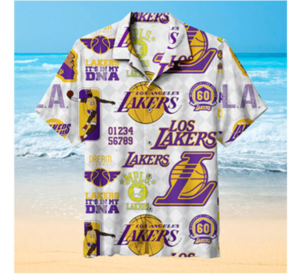 NBA Los Angeles Lakers 60th Hawaiian Shirt for fans