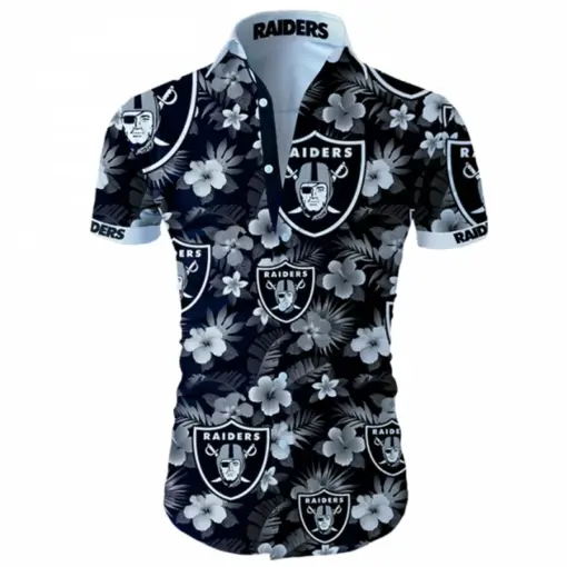 NFL-Oakland-Raiders-Hawaii-full-3d-shirt-tropical-flower-summer