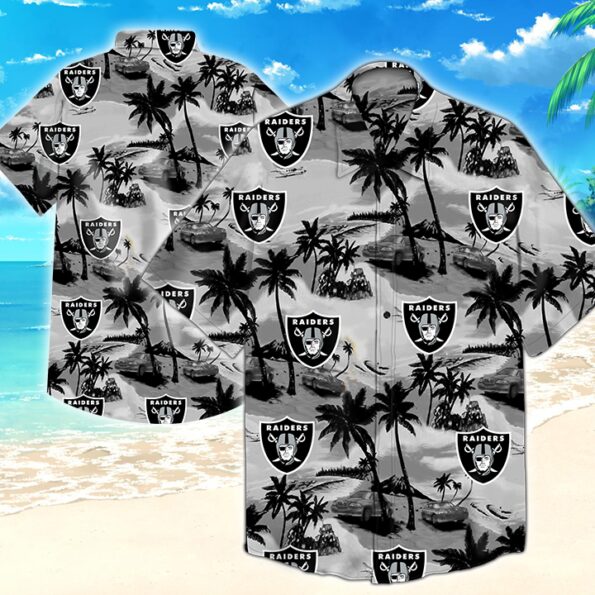 NFL-Oakland-Raiders-Hawaiian-Shirt-Tropical-Flower-01-summer