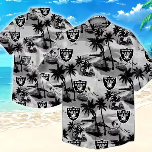 NFL-Oakland-Raiders-Hawaiian-Shirt-Tropical-Flower-01-summer