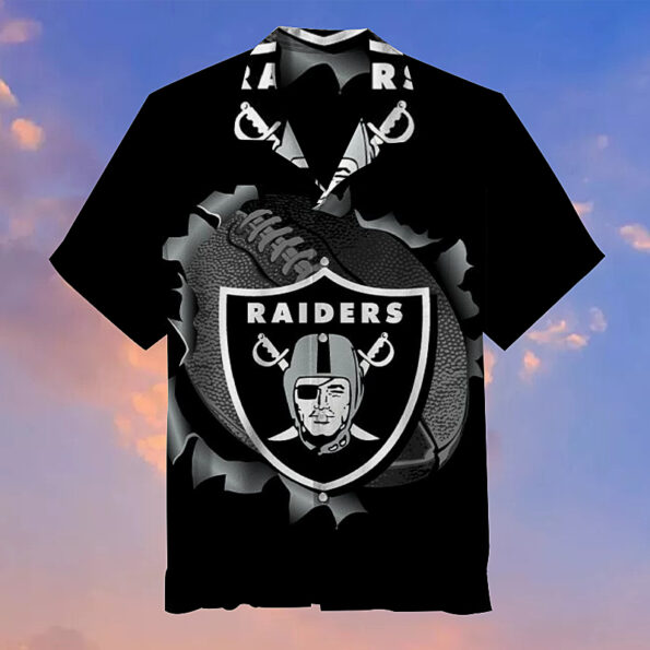 NFL-Oakland-Raiders-black-ball-breck-3D-Shirt-For-Fans-summer