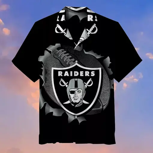 NFL-Oakland-Raiders-black-ball-breck-3D-Shirt-For-Fans-summer