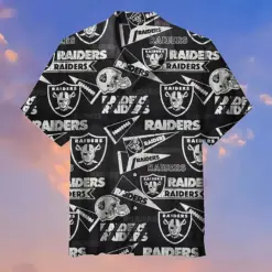 NFL-Oakland-Raiders-black-full-logo-3D-Shirt-for-fans-summer