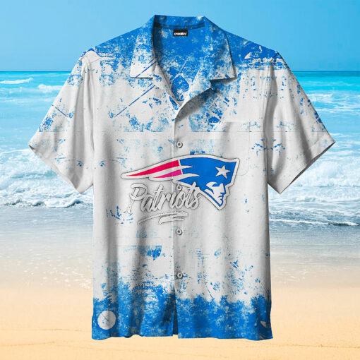 New England Patriots Beach Hawaiian Shirt 3D sky-blue-hotwaiianshirt