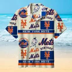 New York Mets Nostalgic Classic logos hawaiian shirt for fan