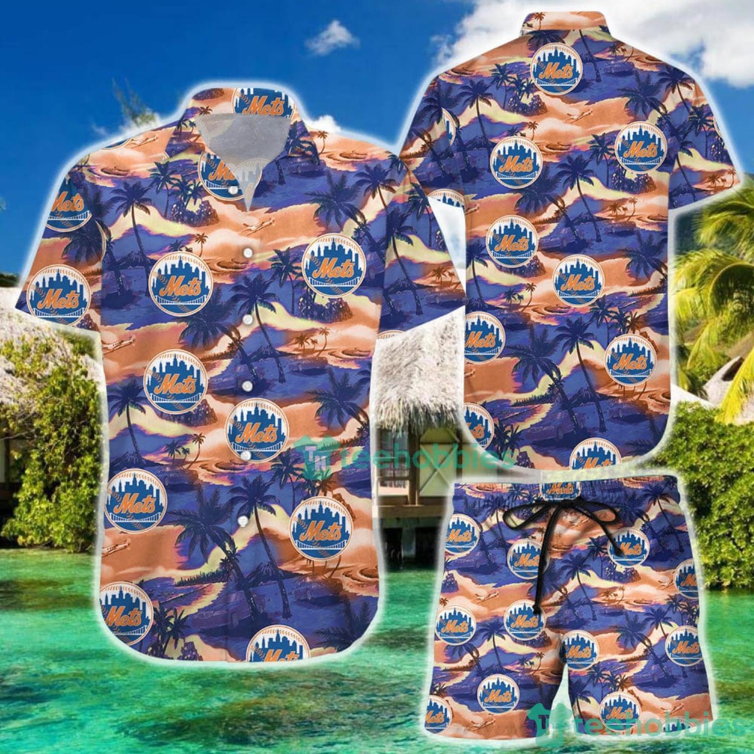 New York Mets island Hawaiian combo Shirt And Short