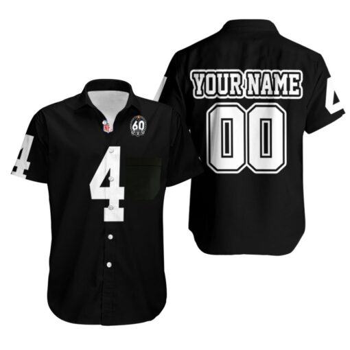 Nfl-Hawaiian-Shirt-Fan-Carr-Number-4-Oakland-Raiders-3D-summer