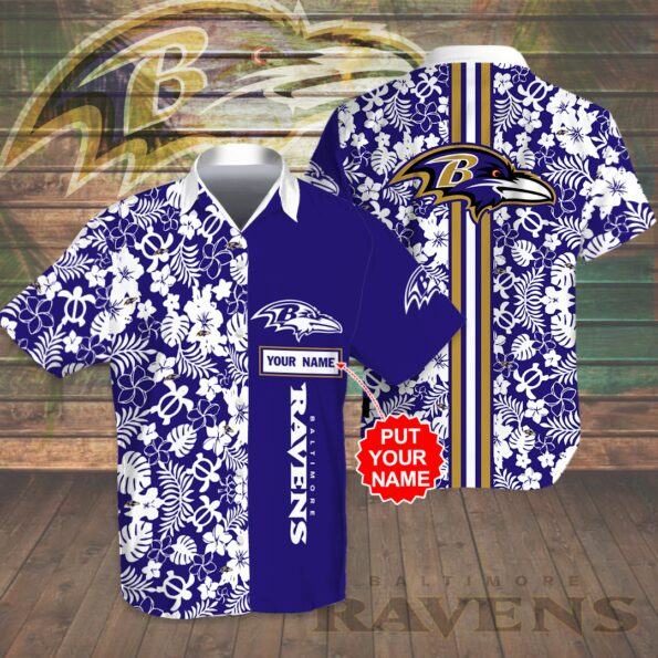 Personalized-Baltimore-Ravens-All-Over-Print-3D-Flowery-Aloha-Summer-Beach-Hawaiian-Shirt-Beach-Shorts-Neon-Blue-Tph-hothawaiianshirt