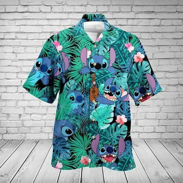 Stitch-Tropical-Pattern-Summer-hot-Hawaiian-shirts