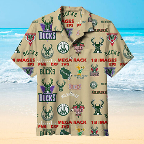 nba Milwaukee Bucks full icon team Hawaiian Shirt for fans