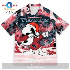 Houston Texans Snoopy Dabbing The Peanuts Football American Christmas Hawaiian Shirt