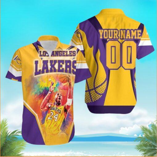 Legend-Kobe-Bryant-24-Los-Angeles-Lakers-Hawaiian-Shirt-Western-Conference-custom-name