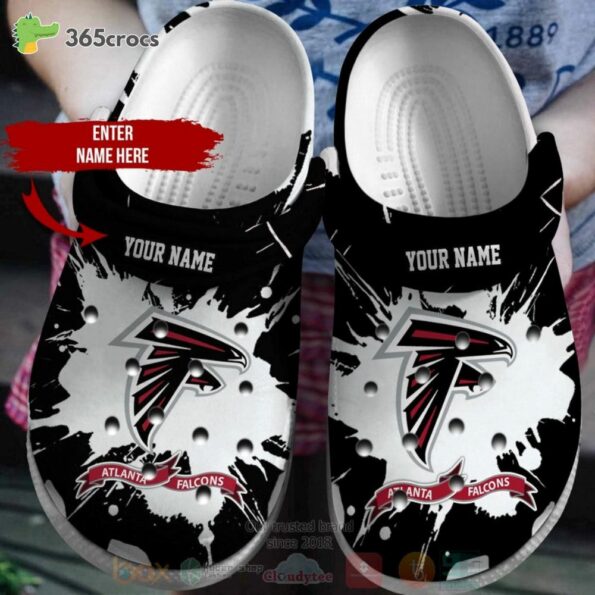 Atlanta Falcons Nfl Custom Name Crocs Clog Shoes