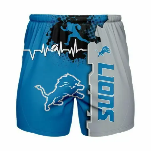 Detroit Lions NFL full 3D Printed short