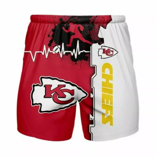 Kansas City Chiefs NFL full 3D Printed short