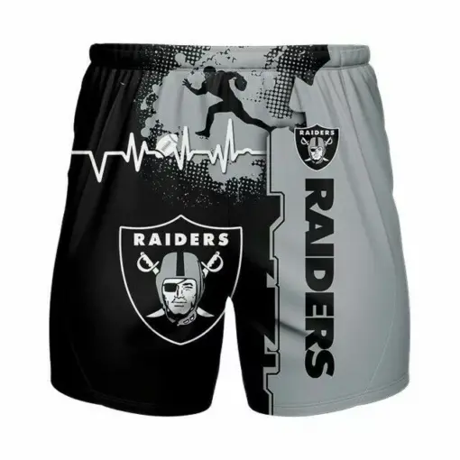 Las Vegas Raiders NFL full 3D Printed short