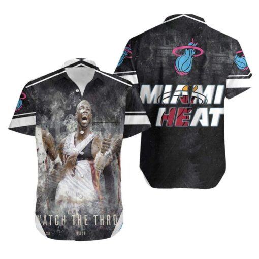 Miami Heat Hawaiian Shirt Watch The Throne for fan