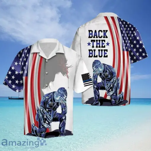 Mother’s Day Father’s Day US Police Officer Back The Blue hot Hawaiian Shirt