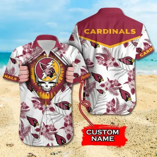 NFL Arizona Cardinals Grateful Dead Hawaiian Shirt For Fans