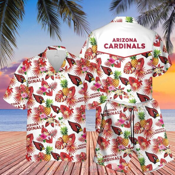 NFL Arizona Cardinals Hawaii full 3D Shirt-Short
